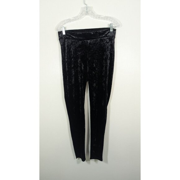 Torrid Size 1X Full Length Signature Waist Crushed Velvet Legging  Goth - Picture 1 of 5